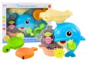 Zestaw Do Kąpieli Zabawka Do Wody Delfin Niebieski LEAN Toys