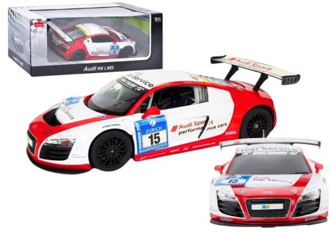 Auto R/C 1:24 Zdalnie Sterowane Sportowe AUDI R8 LMS Białe Rastar Auto R/C 1:24 Zdalnie Sterowane Sportowe AUDI R8 LMS Białe Rastar