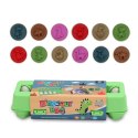 Edukacyjny Zestaw Jajek Sorter Dinozaury Układanka 12 Sztuk LEAN Toys Edukacyjny Zestaw Jajek Sorter Dinozaury Układanka 12 Sztuk LEAN Toys