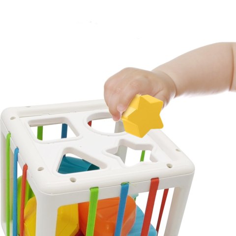 Elastyczna Kostka Sensoryczna Antystresowa Sorter Gumki Klocki Dla Dzieci LEAN Toys