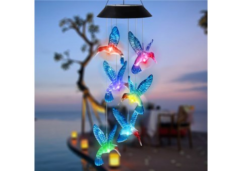 Lampka Solarna Kolibry Ptaki LED Kolorowe LEAN Lampka Solarna Kolibry Ptaki LED Kolorowe LEAN