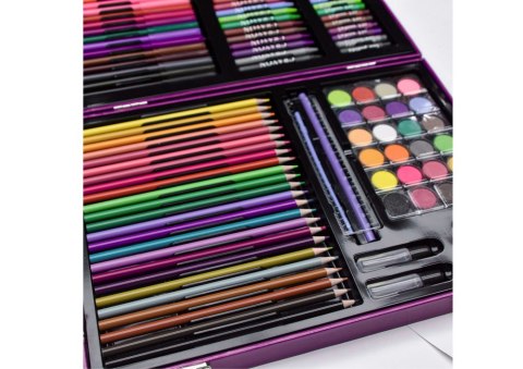 Zestaw Artystyczny W Walizce Z Jednorożcem Różowa 128 EL LEAN