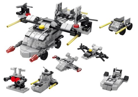 Klocki Konstrukcyjne Helikopter 6w1 Zestaw DIY Pojazdy 117 ele. LEAN Toys Klocki Konstrukcyjne Helikopter 6w1 Zestaw DIY Pojazdy 117 ele. LEAN Toys