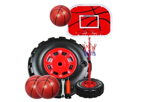 Kosz Do Koszykówki Regulowany Piłka Pompka 1.7M LEAN Toys Kosz Do Koszykówki Regulowany Piłka Pompka 1.7M LEAN Toys