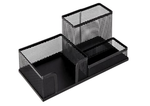 Pojemnik Organizer Na Przybory Biurowe Metalowy Czarny LEAN Pojemnik Organizer Na Przybory Biurowe Metalowy Czarny LEAN