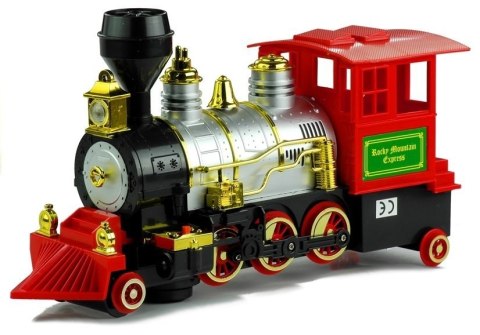 Duża Lokomotywa Pociąg na Baterie z Dźwiękiem LEAN Toys Duża Lokomotywa Pociąg na Baterie z Dźwiękiem LEAN Toys