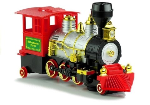 Duża Lokomotywa Pociąg na Baterie z Dźwiękiem LEAN Toys Duża Lokomotywa Pociąg na Baterie z Dźwiękiem LEAN Toys