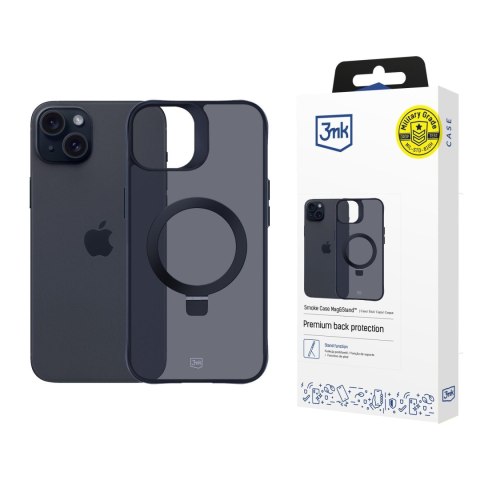 Etui na telefon 3mk Smoke Case Mag&Stand do Apple iPhone 15 3mk Protection Etui na telefon 3mk Smoke Case Mag&Stand do Apple iPhone 15 3mk Protection