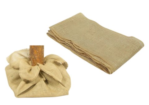 Juta Materiał Ozdobny 80x75cm Do Okrycia Pieńka Pod Choinkę LEAN