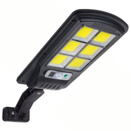 Lampa uliczna solarna LED Maclean MCE446 z czujnikiem ruchu i pilotem IP54, 4W, 400lm, 6500K, Li-ion 1200 mAh, 3 tryby pracy Maclean