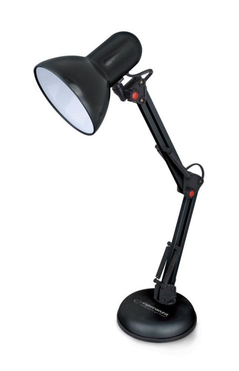 Lampka biurkowa Esperanza E27 AVIOR ELD112K czarna ESPERANZA