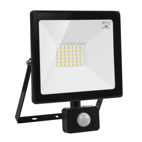 Naświetlacz LED z czujnikiem ruchu Maclean MCE630 WW slim Warm White 30W, IP44 Maclean