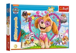 Puzzle - 100 - W Blasku Skye - Psi Patrol - Trefl 14818 Trefl Puzzle