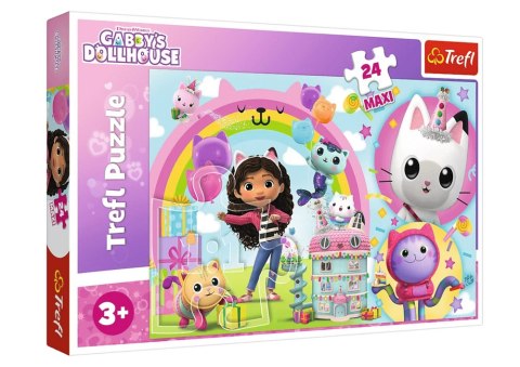 Puzzle - 24 Maxi - Wesoła Gabi - Koci Domek Gabi - Trefl 14353 Trefl Puzzle Puzzle - 24 Maxi - Wesoła Gabi - Koci Domek Gabi - Trefl 14353 Trefl Puzzle