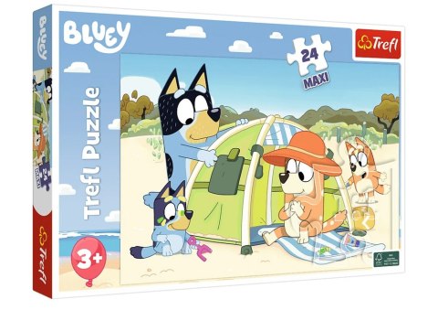 Puzzle - 24 Maxi - Wspaniały dzień Bluey - Trefl 14357 Trefl Puzzle