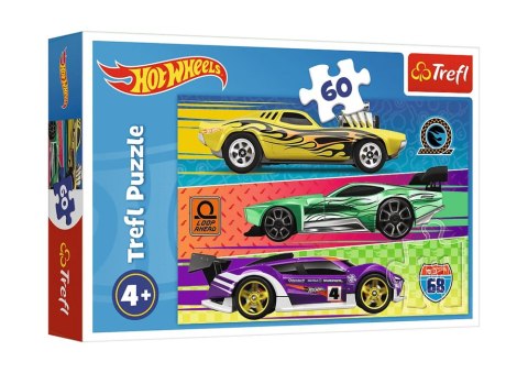 Puzzle - 60 - Hot Wheels - Wyścig - Trefl 17389 Trefl Puzzle