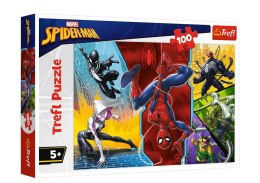 Puzzle - 100 - Do góry nogami - Spiderman - Trefl 16347 Trefl Puzzle