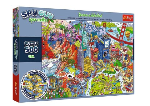 Puzzle - 500 - Spy Guy Lost Items - USA - Rodzina Treflików - Trefl 37480 Trefl Puzzle