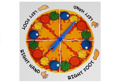 Aktywna Gra Zręcznościowa Rodzinna Pizza Mata Tarcza Losująca LEAN Toys Aktywna Gra Zręcznościowa Rodzinna Pizza Mata Tarcza Losująca LEAN Toys