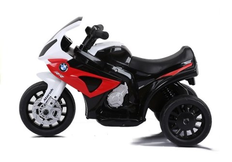 Motor na akumulator BMW S1000RR Trójkołowy Czerwony LEAN CARS Motor na akumulator BMW S1000RR Trójkołowy Czerwony LEAN CARS