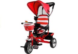 Rower Trójkołowy PRO300 Czerwony Koła EVA LEAN Toys