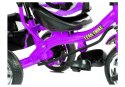 Rower Trójkołowy PRO300 Fioletowy Koła EVA LEAN Toys