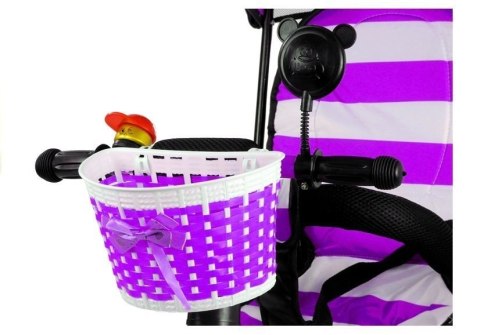 Rower Trójkołowy PRO300 Fioletowy Koła EVA LEAN Toys