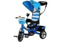 Rower Trójkołowy PRO300 Niebieski Koła EVA LEAN Toys
