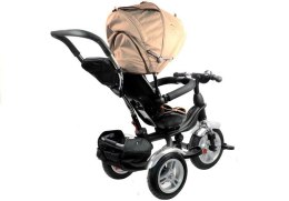 Rower Trójkołowy PRO500 Kremowy LEAN Toys