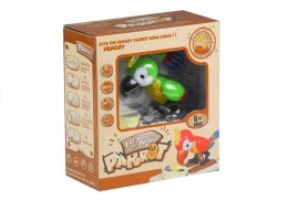 Skarbonka Papuga Zjada Monety Nauka Oszczędzania Czerwona LEAN Toys