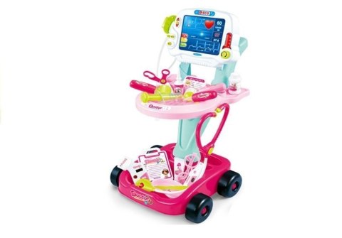 Zestaw Lekarski na Wózku Lekarz EKG 17 Elementów LEAN Toys Zestaw Lekarski na Wózku Lekarz EKG 17 Elementów LEAN Toys