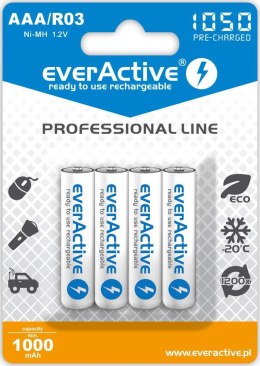 Akumulatorki AAA/R03 everActive Professional Line 1050 mAh 4 sztuki Everactive