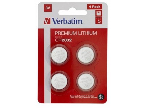 Bateria Verbatim CR2032 (4 szt blister) Verbatim