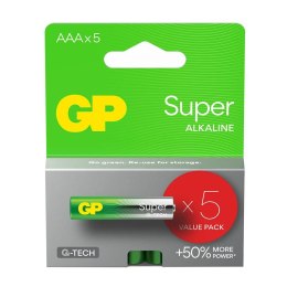 Bateria alkaliczna AAA/LR03 GP ReCyko Super Alkaline G-TECH - 5 sztuk GP Recyko