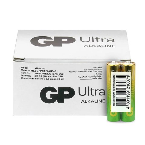 Bateria alkaliczna AAA/LR03 GP ReCyko Ultra alkaline G-TECH - 40 sztuk GP Recyko