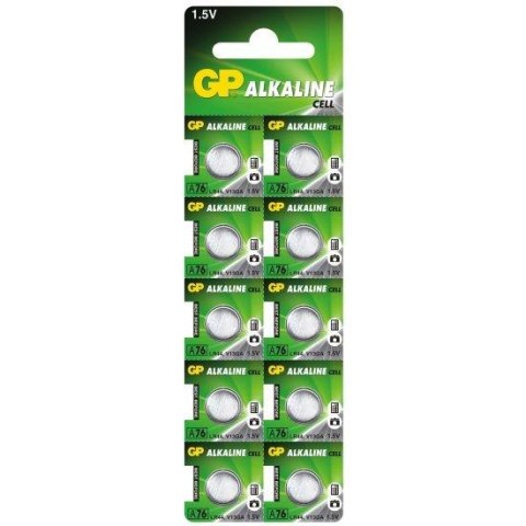 Bateria alkaliczna mini GP A76 / G13 x10 GP Recyko Bateria alkaliczna mini GP A76 / G13 x10 GP Recyko