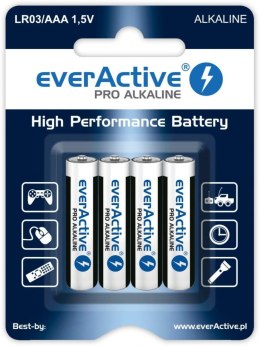 Baterie alkaliczne AAA/LR03 everActive Pro Alkaline 4 sztuki Everactive