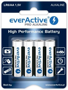 Baterie alkaliczne AA/LR6 everActive Pro Alkaline 4 sztuki Everactive