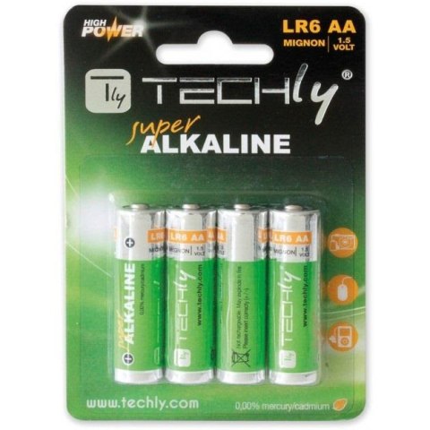 Baterie alkaliczne Techly 1,5V AA LR6 4szt. Techly Baterie alkaliczne Techly 1,5V AA LR6 4szt. Techly