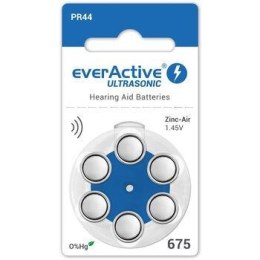 Baterie do aparatów słuchowych 675 / PR44 everActive ULTRASONIC 675- 6 sztuk Everactive
