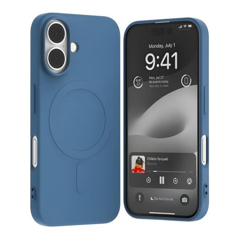 Etui Mercury MagSafe Semi-Silicone iPhone 16 6,1" niebieski /blue Mercury