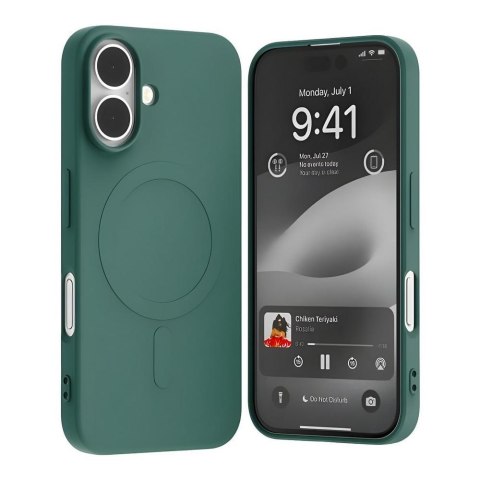 Etui Mercury MagSafe Semi-Silicone iPhone 16 6,1" zielony/green Mercury Etui Mercury MagSafe Semi-Silicone iPhone 16 6,1" zielony/green Mercury