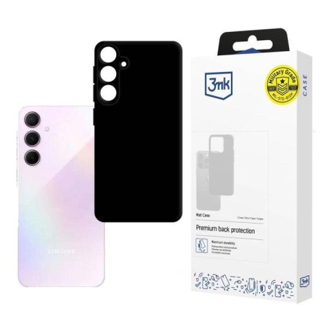Etui na Samsung Galaxy A55 5G - 3mk Matt Case, czarne 3mk Protection Etui na Samsung Galaxy A55 5G - 3mk Matt Case, czarne 3mk Protection