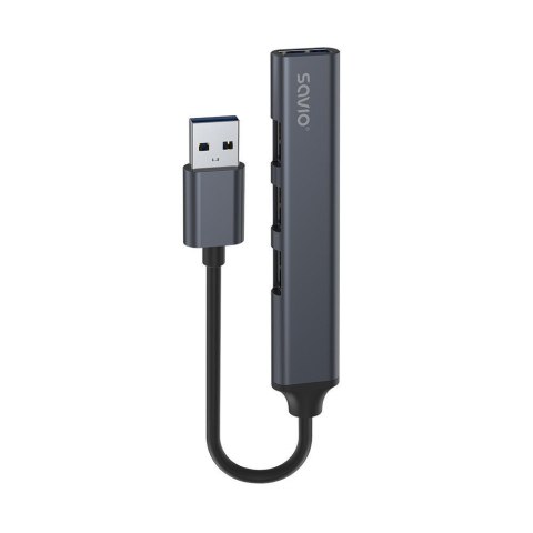 Hub SAVIO AK-70 USB-A - 3 x USB-A 2.0, 1 x USB-A 3.0 Savio