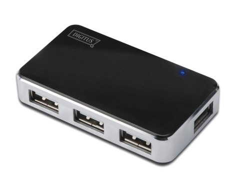Hub USB DIGITUS DA-70220 4xUSB 2.0 aktywny czarny Digitus