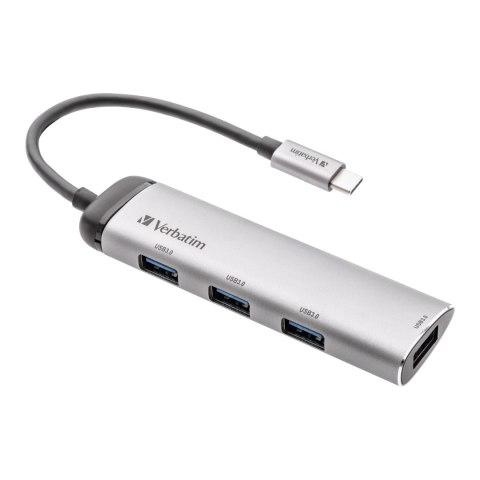 Hub USB Verbatim Multi Port 4x USB 3.0 1x USB-C Verbatim