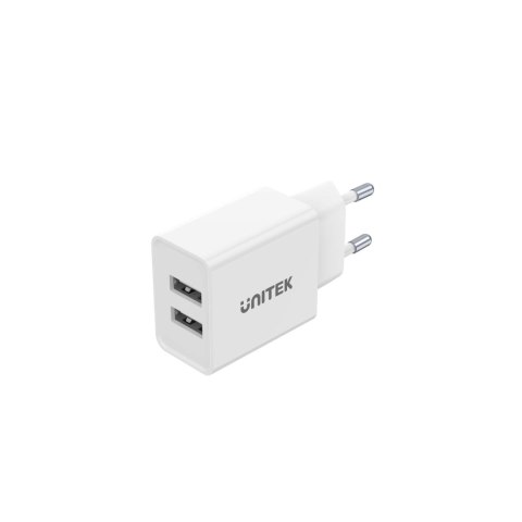 Ładowarka Sieciowa Unitek P1113A-EU 2xUSB-A 12W, biała Unitek