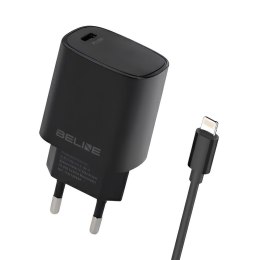 Ładowarka sieciowa Beline 20W 1xUSB-C PD 3.0+kabel Lightning - czarna Beline
