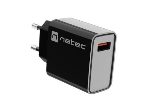 Ładowarka sieciowa Natec Ribera 1x USB-A 18W czarna Natec Ładowarka sieciowa Natec Ribera 1x USB-A 18W czarna Natec