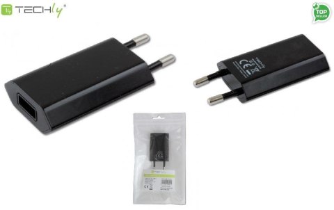 Ładowarka sieciowa Techly USB 5V 1A czarna Techly